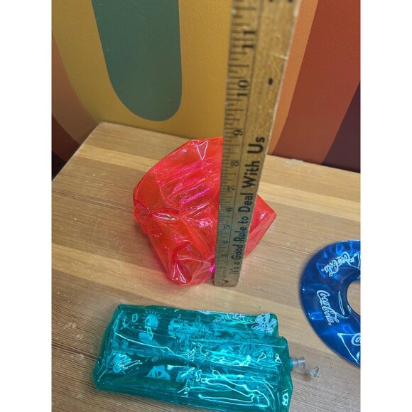 1994 90s barbie Mattel blow up mini pool floatys Coca Cola tube pink - Picture 5 of 6